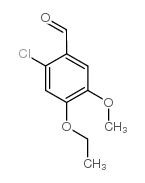2-chloro-4-ethoxy-5-methoxybenzaldehyde Structure