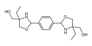 [4-ethyl-2-[4-[4-ethyl-4-(hydroxymethyl)-1,3-oxazolidin-2-yl]phenyl]-1,3-oxazolidin-4-yl]methanol结构式