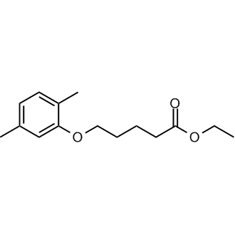 5-(2,5-二甲基苯氧基)戊酸乙酯结构式