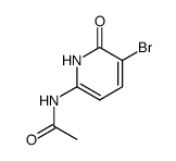 N-(5-bromo-1,6-dihydro-6-oxo-2-pyridinyl)-acetamide Structure