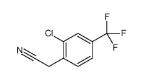 [2-Chloro-4-(trifluoromethyl)phenyl]acetonitrile结构式