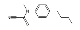 N-(4-Butyl-phenyl)-N-methyl-2-nitrilo-thioacetamide结构式