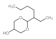 2-(1-Ethylpentyl)-1,3-dioxan-5-ol structure