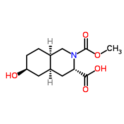 2,3(1H)-Isoquinolinedicarboxylic acid, octahydro-6-hydroxy-, 2-Methyl ester, (3S,4aS,6S,8aR)- Structure