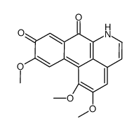 9-Hydroxy-1,2,10-trimethoxy-7H-dibenzo[de,g]quinolin-7-one结构式