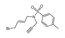 (E)-N-(4-bromo-2-buten-1-yl)-4-methyl-N-(2-propyn-1-yl)-benzenesulfonamide结构式