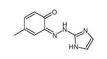 6-(1H-imidazol-2-ylhydrazinylidene)-4-methylcyclohexa-2,4-dien-1-one结构式