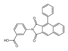 3-(1,3-dioxo-4-phenylbenzo[f]isoindol-2-yl)benzoic acid Structure