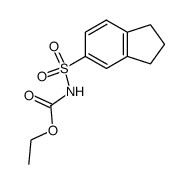 N-(5-indansulfonyl)carbamate结构式