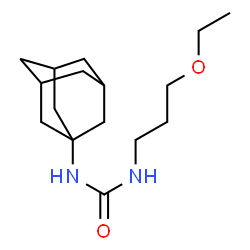 1-(3-ethoxypropyl)-3-tricyclo[3.3.1.1~3,7~]dec-1-ylurea Structure