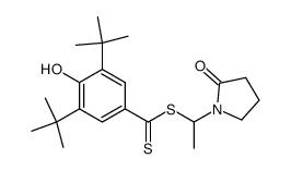 1-<1-(2-Pyrrolidon)>-ethyl-3,5-di-t-butyl-4-hydroxydithiobenzoat Structure