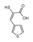 2-sulfanyl-3-thiophen-3-ylprop-2-enoic acid结构式