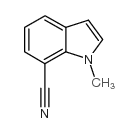 1-甲基-1H-吲哚-7-甲腈结构式