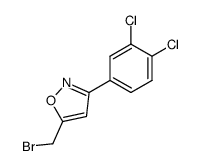 5-(BROMOMETHYL)-3-(3,4-DICHLOROPHENYL)ISOXAZOLE structure