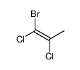1-bromo-1,2-dichloroprop-1-ene结构式