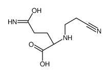 (2S)-5-amino-2-(2-cyanoethylamino)-5-oxopentanoic acid Structure
