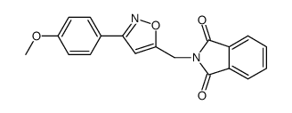 2-((3-(4-methoxyphenyl)isoxazol-5-yl)methyl)isoindoline-1,3-dione结构式