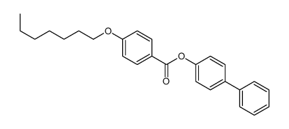 (4-phenylphenyl) 4-heptoxybenzoate结构式