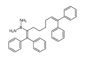 (7-diaminoboranyl-1,8,8-triphenylocta-1,7-dienyl)benzene结构式