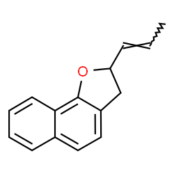 2,3-Dihydro-2-(1-propenyl)naphtho[1,2-b]furan Structure