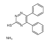 azanium,5,6-diphenyl-1,2,4-triazine-3-thiolate Structure