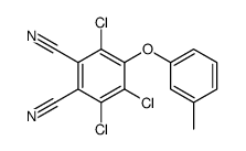 3,4,6-trichloro-5-(3-methylphenoxy)benzene-1,2-dicarbonitrile Structure