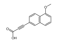 3-(5-methoxynaphthalen-2-yl)prop-2-ynoic acid Structure