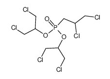 (2,3-dichloro-propyl)-phosphonic acid bis-(β,β'-dichloro-isopropyl ester)结构式