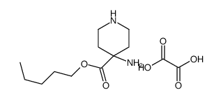 oxalic acid,pentyl 4-aminopiperidine-4-carboxylate Structure