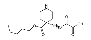 oxalic acid,pentyl 4-aminopiperidine-4-carboxylate结构式