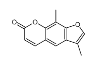 3,9-dimethylfuro[3,2-g]chromen-7-one结构式