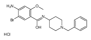 4-amino-N-(1-benzylpiperidin-4-yl)-5-bromo-2-methoxybenzamide,hydrochloride结构式