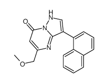 5-(methoxymethyl)-3-naphthalen-1-yl-1H-pyrazolo[1,5-a]pyrimidin-7-one Structure