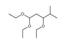 1,1,3-triethoxy-4-methyl-pentane Structure