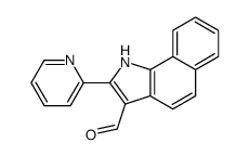 1H-Benz[g]indole-3-carboxaldehyde,2-(2-pyridinyl)-(9CI) structure