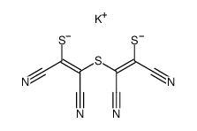 dipotassium bis(2-mercapto-1,2-dicyanovinyl)sulfide Structure