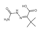 3,3-dimethyl-2-semicarbazono-butyric acid结构式