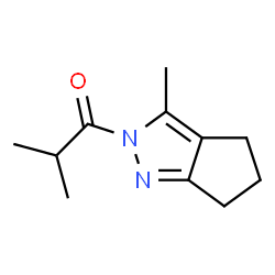 Cyclopentapyrazole, 2,4,5,6-tetrahydro-3-methyl-2-(2-methyl-1-oxopropyl)- (9CI) Structure