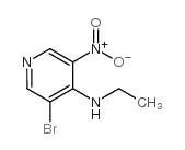 3-bromo-N-ethyl-5-nitropyridin-4-amine Structure