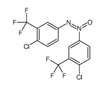 [4-chloro-3-(trifluoromethyl)phenyl]-[4-chloro-3-(trifluoromethyl)phenyl]imino-oxidoazanium Structure