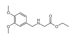 ethyl 2-(3',4'-dimethoxybenzylamino)acetate结构式