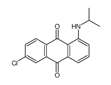 6-chloro-1-(propan-2-ylamino)anthracene-9,10-dione结构式