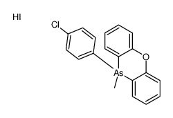 10-(4-chlorophenyl)-10-methylphenoxarsinin-5-ium,iodide结构式