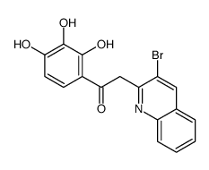 2-(3-bromoquinolin-2-yl)-1-(2,3,4-trihydroxyphenyl)ethanone Structure
