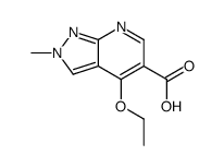 4-ethoxy-2-methylpyrazolo[3,4-b]pyridine-5-carboxylic acid结构式