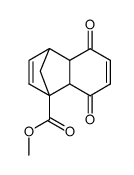 5,8-Dioxo-4a,5,8,8a-tetrahydro-4H-1,4-methano-naphthalene-1-carboxylic acid methyl ester结构式