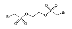 1,2-bis-bromomethanesulfonyloxy-ethane结构式