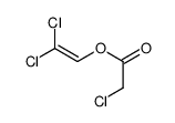 2,2-dichloroethenyl 2-chloroacetate结构式