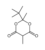 2-tert-butyl-2,5-dimethyl-1,3-dioxane-4,6-dione结构式