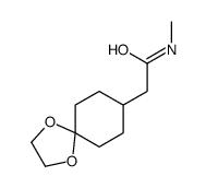 2-(1,4-dioxaspiro[4.5]decan-8-yl)-N-methylacetamide结构式